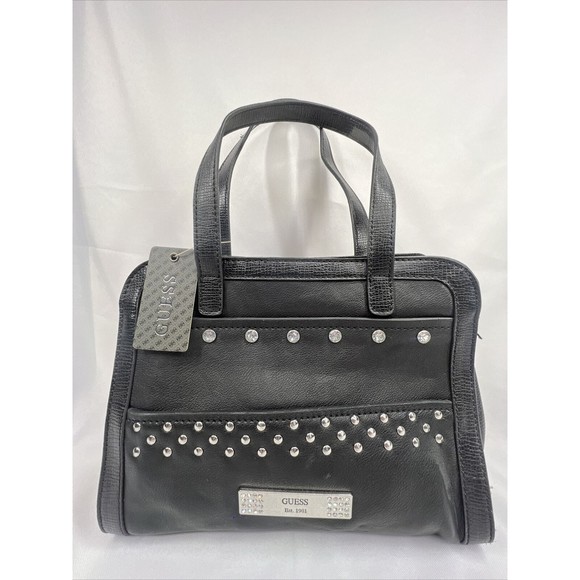 NEW Guess Disco Queen Black Multi Shoulder Bag Handbag Purse VY439406 Zipper - Picture 2 of 10